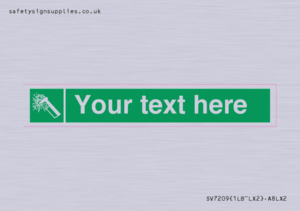 Custom sign safe condition emergency hammer